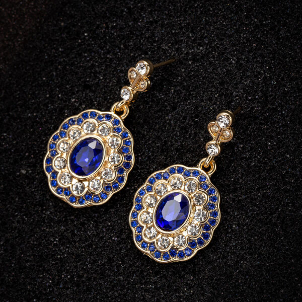 Creative Sapphire Fashion Diamond Jewelry Women's Earrings - Image 4