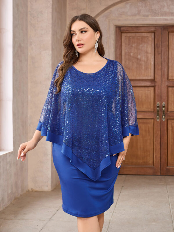 Plus Size Dress Marking Knee-length - Image 2