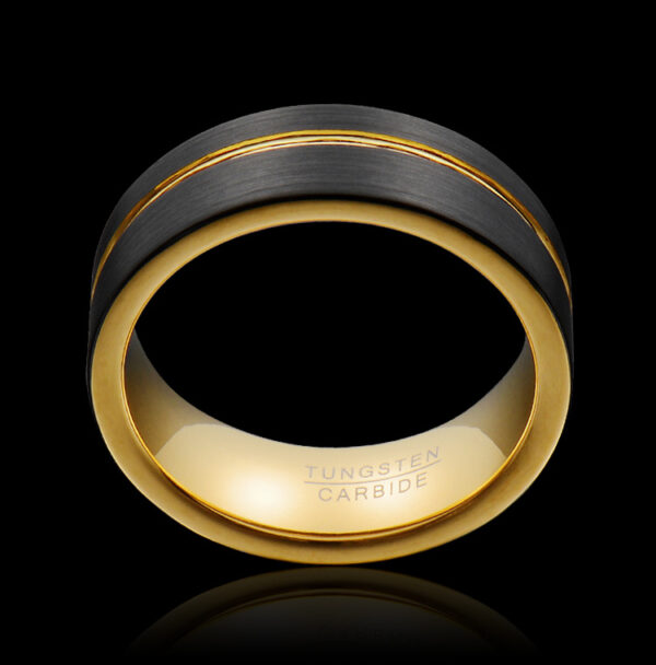 Ring Tide Tungsten Gold Jewelry Ring - Image 3