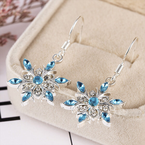 Jewelry Two Color Jeweled Earrings - Image 2