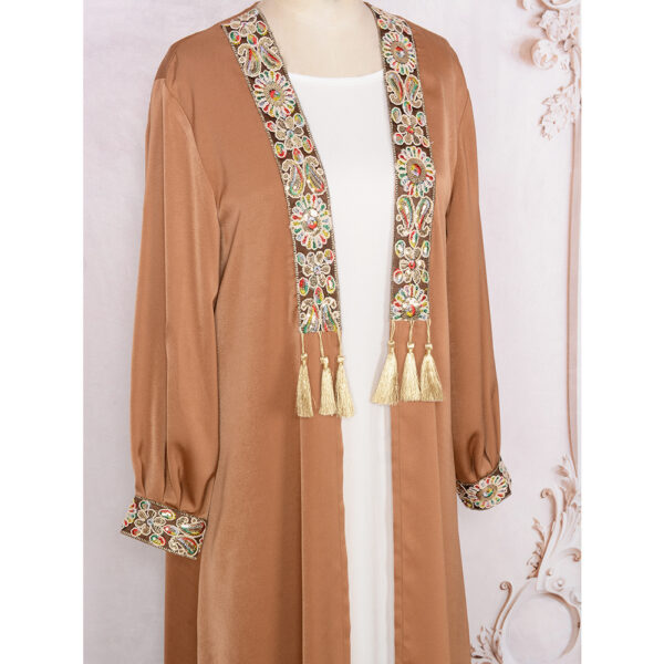 Women's Cardigan Two-piece Set Tassel Pendant Robe - Image 6