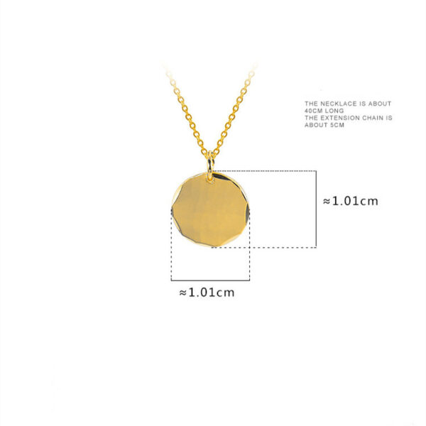 S925 Sterling Silver Light Luxury Niche Wind Yanguang Projection Necklace Women - Image 5