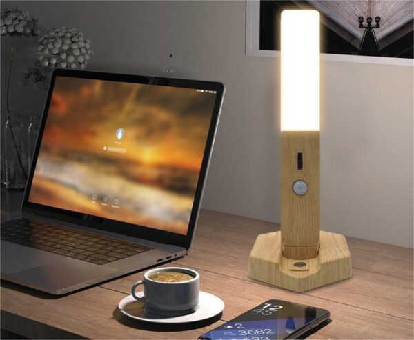 Smart Home Wooden Small Night Lamp Lamp LED Induction - Image 4