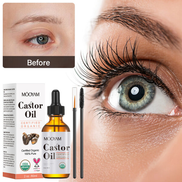 Castor Oil Castor Oil Skin Care Massage Basic Oil Hair Eyebrow Eyelash Care - Image 10