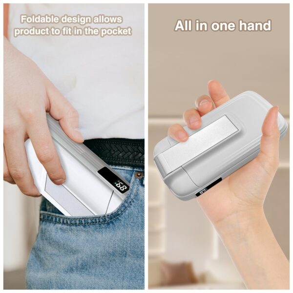 Three-in-one Magsafe Wireless Fast Charging Folding Mobile Phone Magnetic Bracket Vertical Power Bank - Image 7