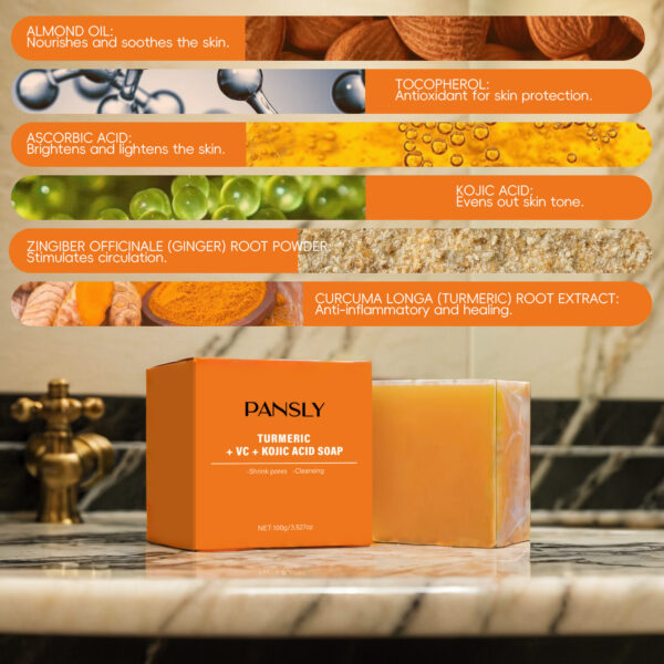 Turmeric Vitamin C Kojic Acid Soap - Image 2