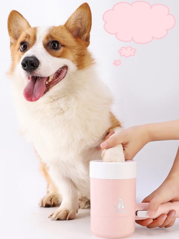 Dog Paw Cleaner Cup Soft Silicone Combs Pet Foot Washer Cup Paw Clean Brush Quickly Wash Dirty Cat Foot Cleaning Bucket - Image 2