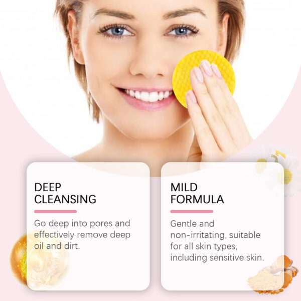 Kojic Acid Turmeric Cleansing Pads Beauty Hot-sale - Image 7