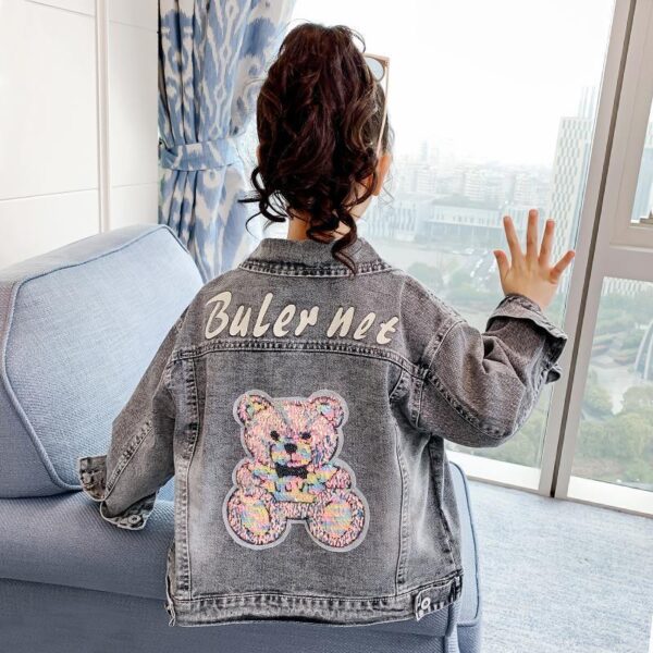 Cartoon Jacket Clothes Children Denim Tops - Image 3