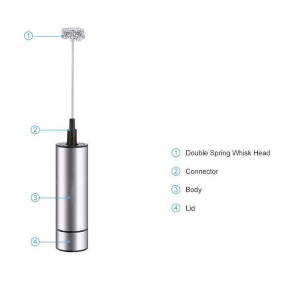 Electric Coffee Blender Milk Frother Handheld Whisk Kitchen Tools - Image 3