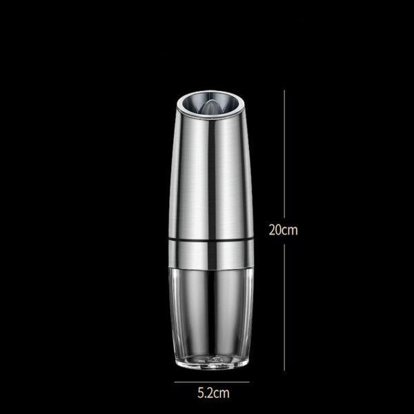 Rechargeable Electric Pepper And Salt Grinder Set One-Handed No Battery Needed Automatic Grinder With Adjustable Coarseness LED Light Refillable - Image 3