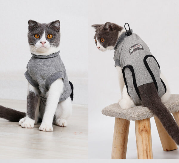 Pet Cat Recovery After Surgery Clothing Pet Wound Anti-mite Sterilization Suit pet products supplies &c - Image 5