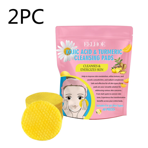 Kojic Acid Turmeric Cleansing Pads Beauty Hot-sale - Image 3