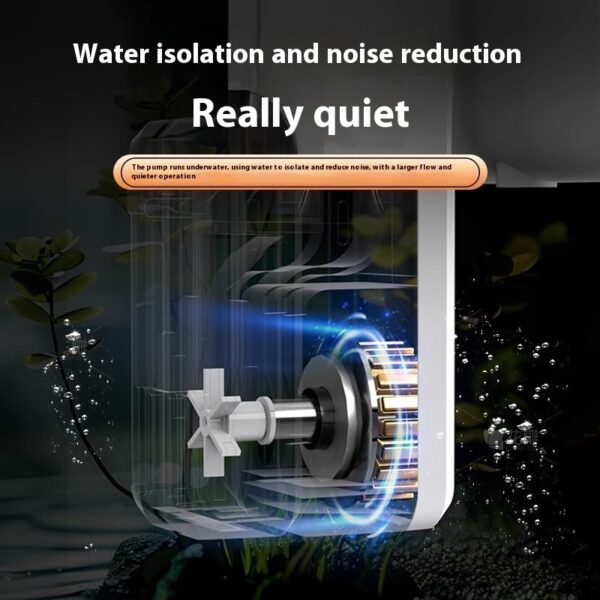 Crazy Water Plants Fish Tank Filter External Filter VAT Three-in-one Waterfall Wall-mounted Filter System - Image 7