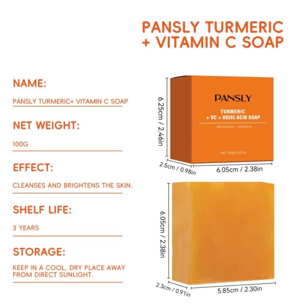 Turmeric Vitamin C Kojic Acid Soap - Image 3