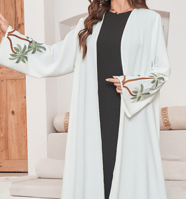 Women's Long-sleeved Cardigan Embroidered Dress - Image 8