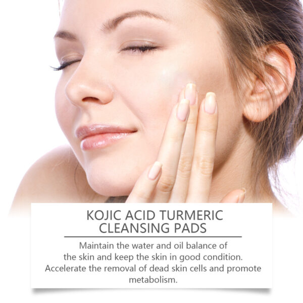 Kojic Acid Turmeric Cleansing Pads Beauty Hot-sale - Image 2