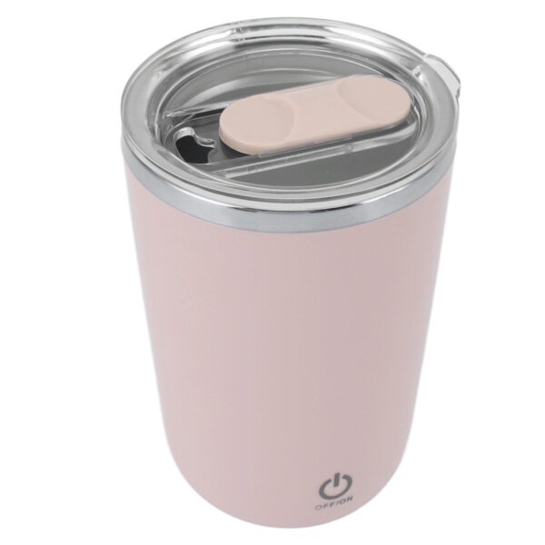 USB Electric Mixing Cup 350ml Leak Proof Automatic Stirring Cup Self Stirring Coffee Mug Pink - Image 6